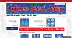 Desktop Screenshot of christmasstickerfactory.co.uk