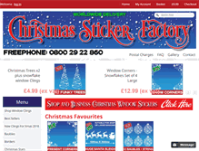 Tablet Screenshot of christmasstickerfactory.co.uk